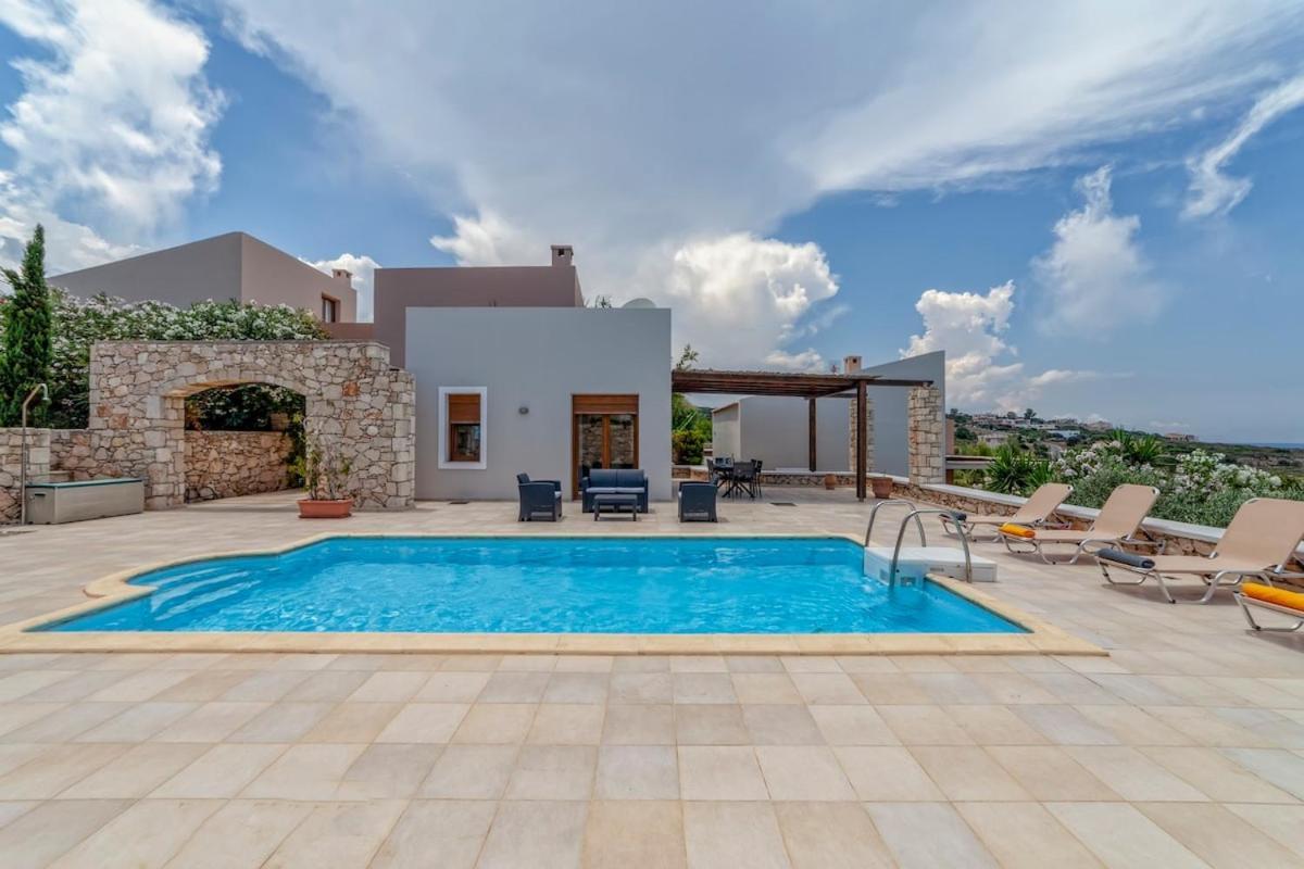 Karena seaview villa Gerani Chanion Exteriör bild