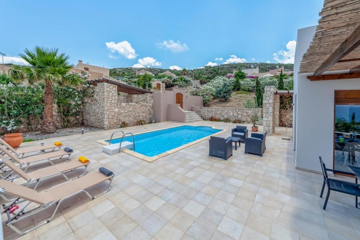 Karena seaview villa Gerani Chanion Exteriör bild